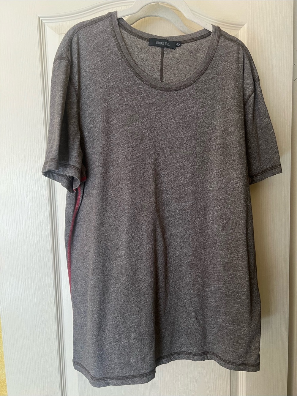 Michael Stars Brown Heather Crewneck Tee